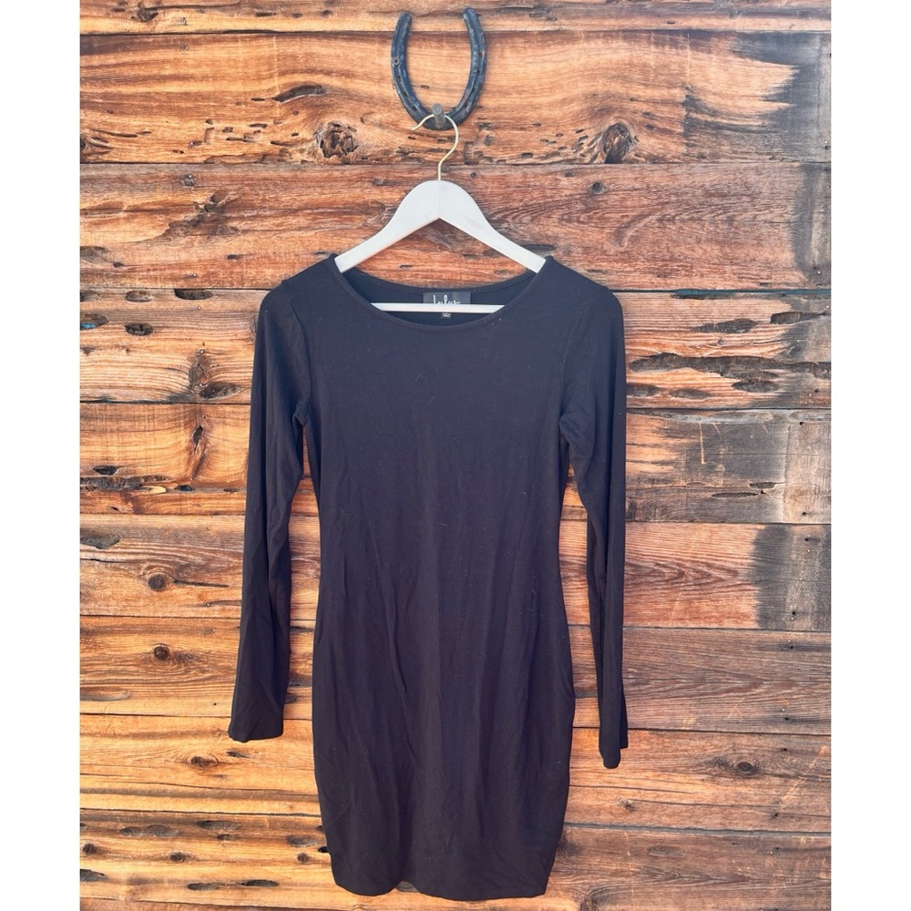 LULUS | Long Sleeve Black Mini Dress S
